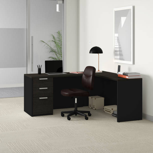 Upper Square™ Kadian LShaped Executive Desk & Reviews Wayfair